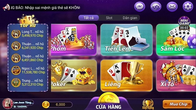 Đa dạng các trò chơi tại Baipheclubcom